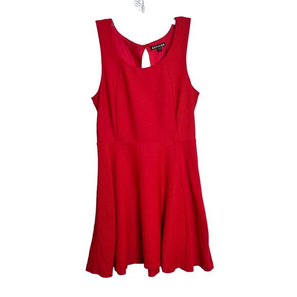 Express Sleeveless Scarlet Red Cutout Dress Women's Small - Picture 1 of 9